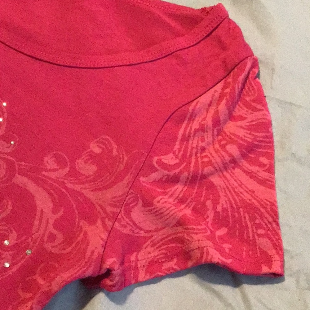 Pink Rhinestone Filigree Top - Picture 4 of 8